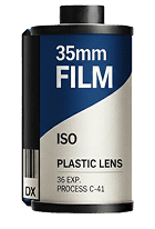 Plastic Lens film canister